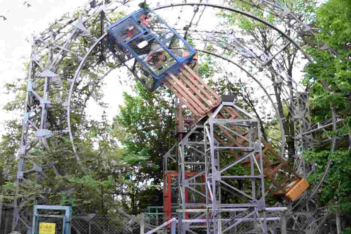 una delle attrazioni del parco divertimenti i pioppi